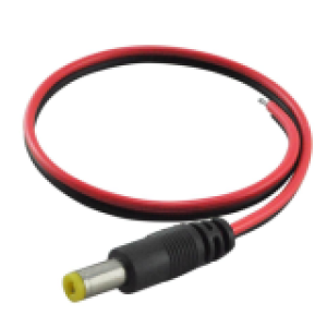 Connectors DC cable CCTV male 2.1mm - ក្បាលខ្សែភ្លើងកាមេរ៉ា ឈ្មូល 2.1mm