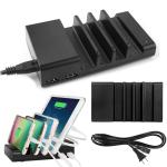Power Charger 4 USB Station Organizer - ឆ្នាំងសាក មានរុន4 មានថ្នាក់4