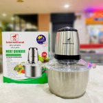Food processor grinder SS bowl 2L - ម៉ាស៊ីនកិនសាច់ ក្រឡអ៊ីណុក 2L