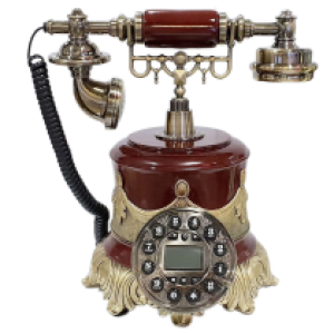 Antique Desk Telephone GSM W05 - ទូរសព្ទ័បូរាណ ដាក់លើតុ W05 ប្រើស៊ីម