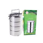 Lunch Box Stainless Steel 4layer 2 horse - ស្រាក់អ៊ីណុក4ជាន់​ សេះ2