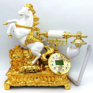 Antique Desk Telephone Horse MYS-8311C - ទូរសព្ទ័បូរាណ ដាក់លើតុប្រើស៊ីម