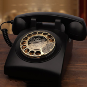 Antique Desk Rotary Telephone - ទូរសព្ទ័បូរាណ ដាក់លើតុប្រើស៊ីម