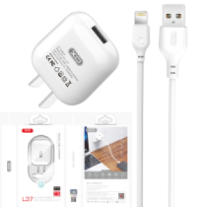 Power Charger XO L37 iPhone - ឆ្នាំងសាក អ៊ីចអូ L37 មានខ្សែអាយហ្វូន