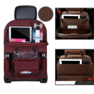 Car Bag Seat Storage Table Tray - អៀមកៅអីឡានតុ ស្បែក
