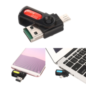 OTG Micro Card Reader YHL18 - ឌុយកាត YHL18