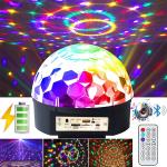 LED Club Crystal Magic Ball Light Rechargeable - អំពូលបា 9 ពណិ៍សាកថ្មបាន