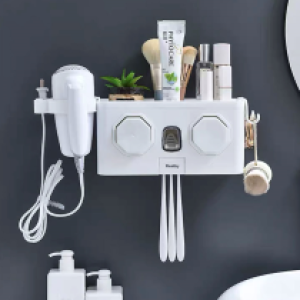Toilet multifunction toothbrush wall hanging A252 - ប្រអប់ដាក់គ្រឿងដុសធ្មេញ A252 