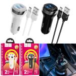 Power Car Charger hoco Z40 set(TypeC) - ឆ្នាំងសាកក្នុងឡាន Z40 រុនសាក2 ឈុតថាយស៊ី