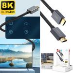 Cable HDMI XO GB001 8K ULTRA-HD 1.5m - ខ្សែ HDMI XO GB001 8K ULTRA HD ប្រវែង 1.5ម
