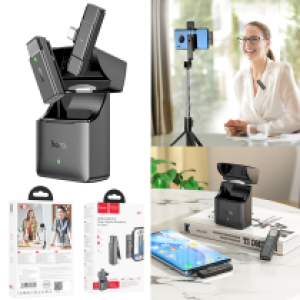 Microphone LIVE Wireless hoco S31 Stream Type-C - ក្បាលមេក្រូអត់ខ្សែ hoco S31 Stream Type-C