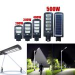 Solar Lamp LED Street Lights 1Row 400W - អំពូលបំភ្លឿផ្លូវ សឡាកំលាំង 400វ៉ាត់