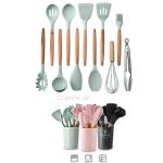 Cooking tool silicone 12pcs set - ឈុតវែកឆា12 មុខ