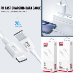 Cable Charger PD20W XO NB-Q189 2M - ខ្សែសាកក្រណាត់ XO NB-Q189B PD 20វ៉ាត់ 2ម៉ែត
