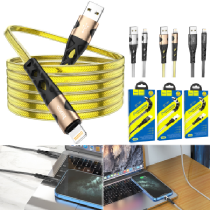 Cable Charger hoco U105 iPhone Treasure jelly - ខ្សែសាក ហូកូ U105 ជ័រទន់ ក្បាល iPhone