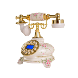 Antique Desk Telephone GSM B01 - ទូរសព្ទ័បូរាណ ដាក់លើតុ W02 ប្រើស៊ីម