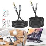 Cable 3.5mm AUX extension hoco UPA20 2m - ខ្សែសំឡេង តបន្ថែម hoco UPA20 2ម៉ែត