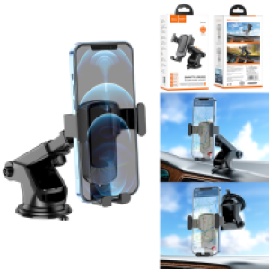 Holder Car hoco CA104 vertical and horizontal - ជើងចាប់ទូរសព្ទ័ ជាប់កញ្ចក់ឡាន ហូកូ​ CA104 ផ្ដេកនិងបញ្ឈរ
