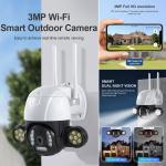 Camera Bullet  360° Wifi 3M SECTEC ST-496-3M Tuya - កាមេរ៉ាសុវត្ថិភាព 360 SECTEC ST-496-3M