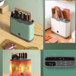 kitchen disinfection storage rack machine A8813 - ម៉ាស៊ីនសំងួតនិងសម្លាប់មេរោគដាក់កាំបិតស្លាបព្រា