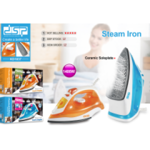 Steam Iron DSP 1400W KD1037 - ឆ្នាំងអ៊ុតចំហាយទឹក DSP 1400W KD1037