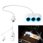 Power Car Charger cigarette 3port hoco C1 - ឆ្នាំងសាកក្នុងឡាន រុន 3 និង រុនសាកថ្ម 2 hoco C1