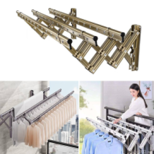 Hanger organizer clothes driyer aluminium 1.5M - ស្នួ ហាលខោអាវ អាលុយមីញ៉ូម 1.5ម៉ែត