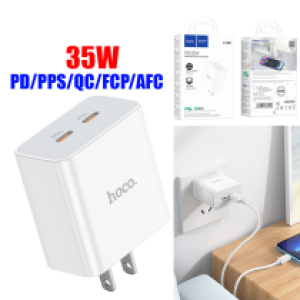 Power Charger Hoco C108 PD35W 2PD Port - ឆ្នាំងសាក ខ្វីកឆាច ហូកូ C108 PD35W រុន PD 2