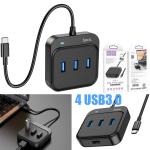 Converter TypeC to USB3.0*4 hoco HB31 Hub 4in1 0.2m - ដុំបំបែក USB ហូកូ HB31(Type-C to USB3.0*4) 0.2ម៉ែត