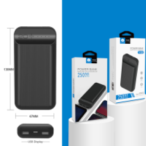 Power Bank WUW Y129 25000mAh - ថ្មជំនួយ វ៉ាវ Y129 25000mAh មីលីអំពែ