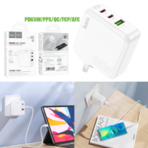 Power Charger Hoco C115 65W(PD/PPS/QC/FCP/AFC) - ឆ្នាំងសាក ខ្វីកឆាច ហូកូ C115 65W(PD/PPS/QC/FCP/AFC)