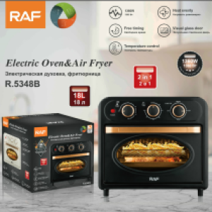 Electric oven &Air fryer 15.0L 1360W RAF R.5348B - ម៉ាស៊ីនអូវិនបំពងស្ងួត 15.0L 1360W RAF R.5348B