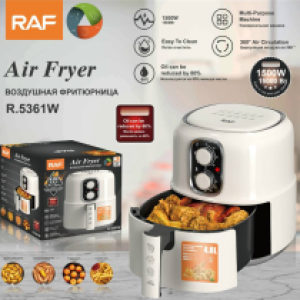 Air fryer 4.8L 1500W R.5361W - ម៉ាស៊ីនបំពងស្ងួត 4.8L 1500W RAF R.5361W