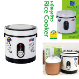 Rice Cooker deluxe black inner pot 1.0L KM-2024mini - ឆ្នាំងបាយគំរបជាប់ អគ្គិសនី 1.0L បាតខ្មៅ KM-2024mini