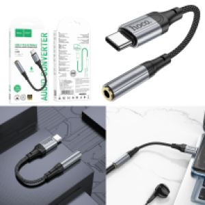 Converter TypeC to AUX 3.5 Audio hoco LS36 - ឌុយបំលែងថាយស៊ី ទៅមូល AUX 3.5 ហូកូ LS36
