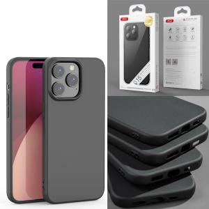 Case Black XO-K02 iPhone 12 ProMax - ស្រោមជ័រថ្លា XO-K02 iPhone 12ProMax