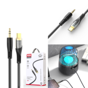 Converter TypeC to AUX 3.5mm male XO NB-R241B - ឌុយបំលែង TypeC ទៅ ឌុយកាស 3.5មម XO NB-R241B