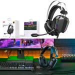 Headset Wire XO GE-07 RGB gaming - កាសប្ល៊ូធូសក្តោបត្រជៀក GE-07 RGB ហ្គេម