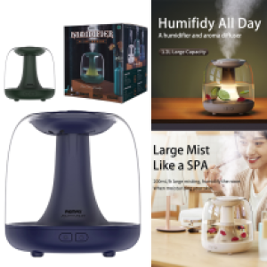 Humidifier Rechargable 400mAh Remax RT-A500 PRO 1.2L - ម៉ាស៊ីនចំហាយទឹក សាកថ្មបាន Remax RT-A500 PRO 1.2លិត