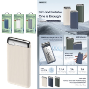 Power Bank Remax RPP-625 2.1A 10000mAh - ថ្មជំនួយ Remax RPP-625 2.1A 10000មីលីអំពែ