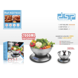 DSP kitchen scale KD7033 - ជញ្ជីងថ្លឹងម្ហូប DSP KD7033